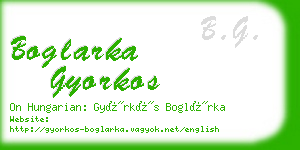 boglarka gyorkos business card